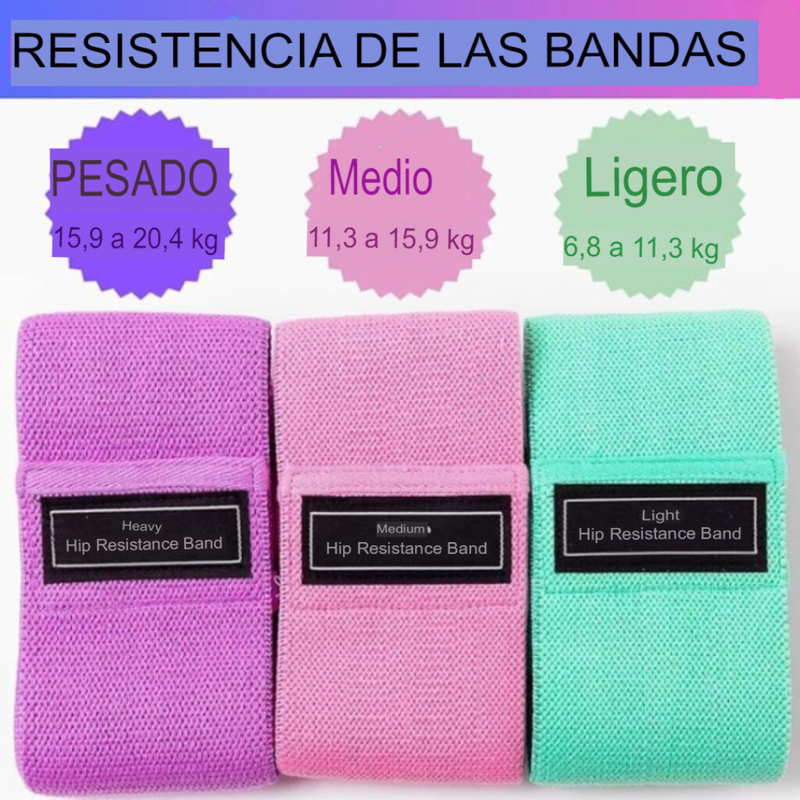 🤸🌺🥇Fortalece y Tonifica: Set de Bandas Elásticas de Alta Resistencia X3 - COMPRA 3 piezas y LLEVA 6🤸🌺🥇